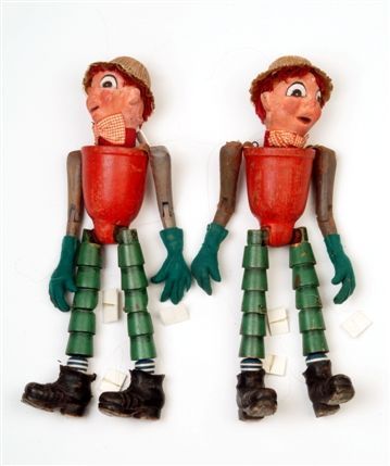 Museum of London - Museum of London - Galleries of Modern London, Bill and Ben original puppets from the BBC TV programme