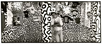 Pop Life: Art in a Material World - Keith Haring, Pop Shop © Keith Haring artwork © Estate of Keith Haring. Photo: Charles Dolfi-Michels