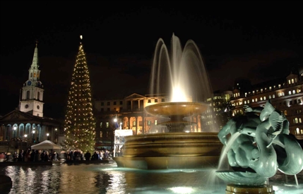 Carol Singing in Trafalgar Square - James O Jenkins