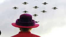 The Queen: Sixty Photographs for Sixty Years - The Queen watches flypast, 2005