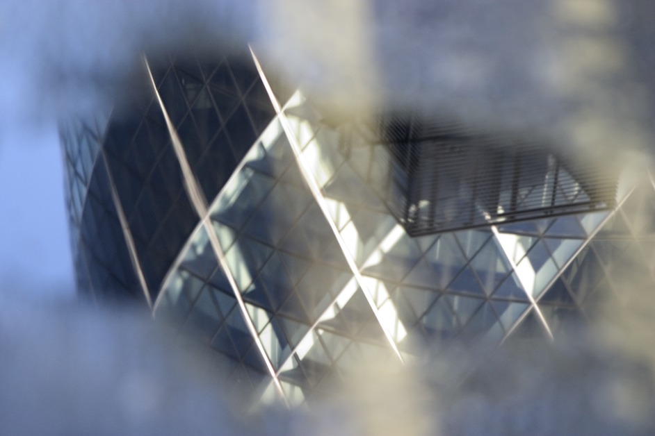 The Swiss Re Tower (aka 'The Gherkin' or '30 St Mary Axe ')