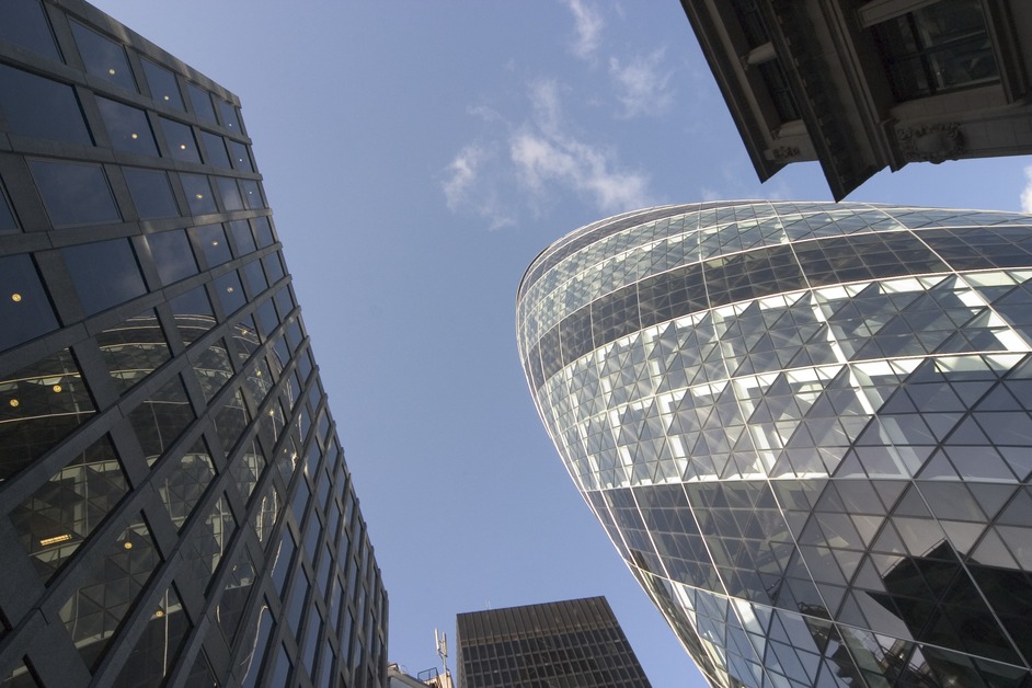 The Swiss Re Tower (aka 'The Gherkin' or '30 St Mary Axe ')
