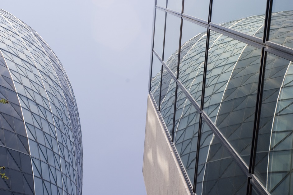 The Swiss Re Tower (aka 'The Gherkin' or '30 St Mary Axe ')