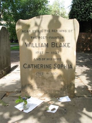 Bunhill Fields - William Blake is buried nearby