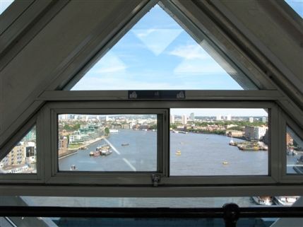 Tower Bridge Exhibition - Looking out of the upper walkway