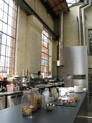 The Wapping Project - The bar and kitchen