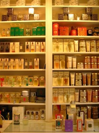 Marlborough Street - Shelves of fragrances Marlborough Street - Shelves of fragrances