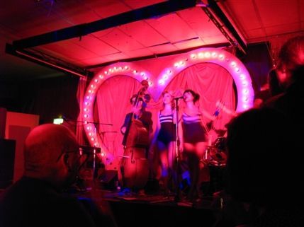 Bethnal Green Working Men's Club - The band being introduced by the night's hosts, "The Broken Hearts".
