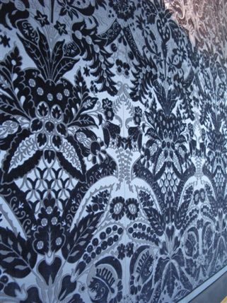 Chiswick House - The wall off the Blue Velvet Room