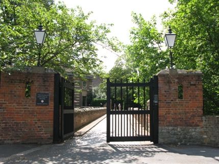 Eltham Palace - Present-day main gates to Eltham Palace Eltham Palace - Present-day main gates to Eltham Palace
