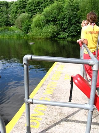 Hampstead Heath Swimming Ponds - LIfeguards at the Kenwood Ladies' bathing pond Hampstead Heath Swimming Ponds - LIfeguards at the Kenwood Ladies' bathing pond