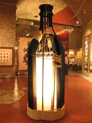 Vinopolis - Educational display in the shape of a wine bottle.