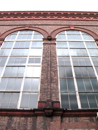 606 Club - The window panes of the factory that overlooks 606 Club 606 Club - The window panes of the factory that overlooks 606 Club
