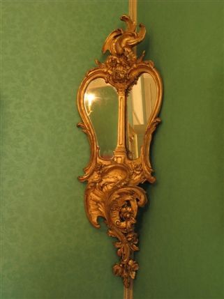 Marble Hill House - Corner mirror in the Green Room