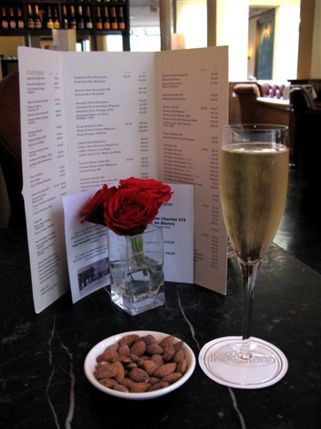 Kettner's - Champagne comes with salted almonds
