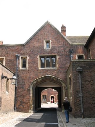 Hampton Court Palace - Side entrance into the Hampton Court Palaces Hampton Court Palace - Side entrance into the Hampton Court Palaces
