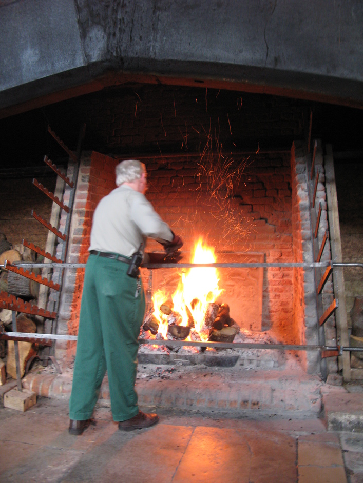 Hampton Court Palace - Tudor Kitchens fired up every first Saturday of the month.
