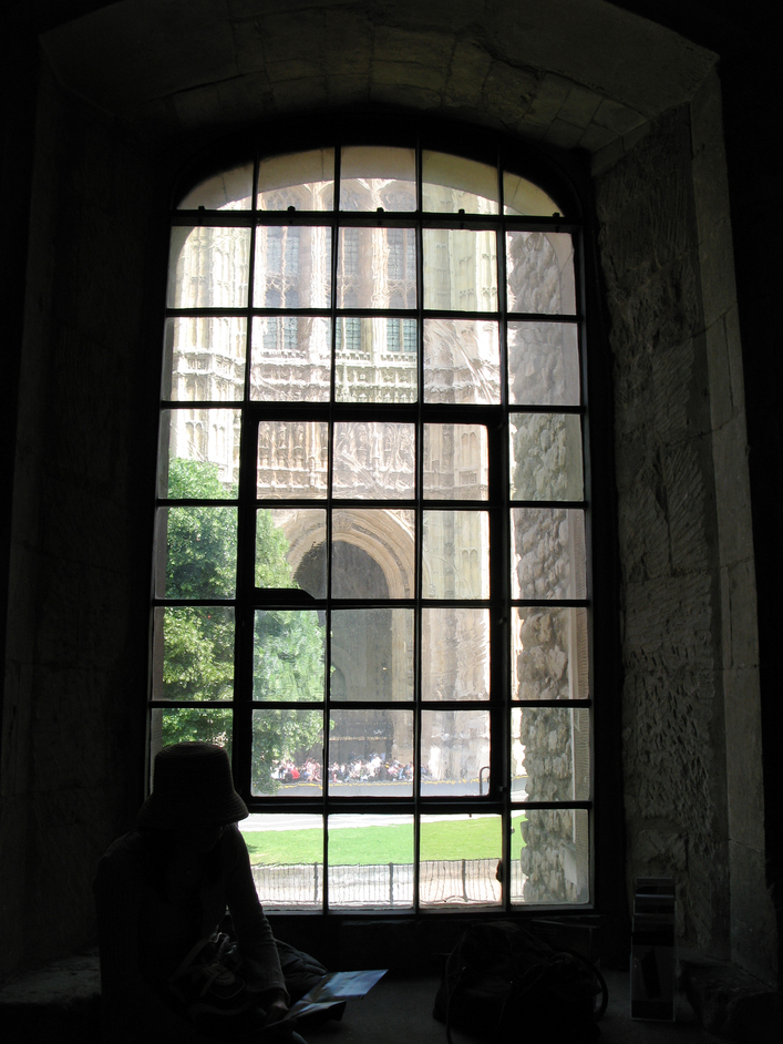 Great College Street - The view from the Jewel Tower - the Sovereign's Entrance at the Houses of Parliament