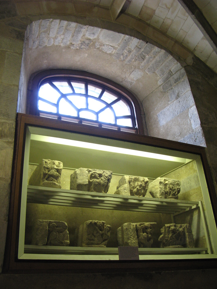 Great College Street - Capitals found in a wall