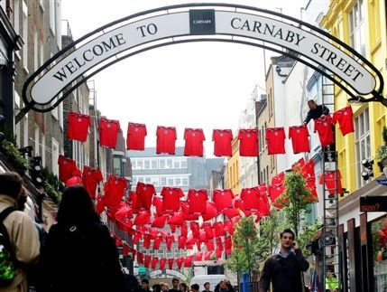 Carnaby Street - St George's Day Umbro England shirts