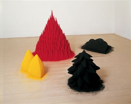 Anish Kapoor - Anish Kapoor - White sand, Red millet, Many Flowers, 1982 - Collection Arts Council, South Bank Centre, London