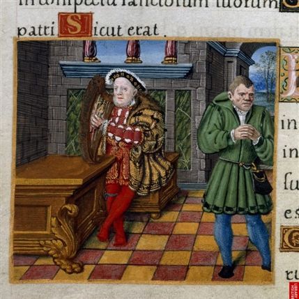 Henry VIII: Man and Monarch - The Psalter of Henry VIII, London, England, between 1530 and 1547. Psalm 53 (52) Copyright © The British Library Board Henry VIII: Man and Monarch - The Psalter of Henry VIII, London, England, between 1530 and 1547. Psalm 53 (52) Copyright © The British Library Board