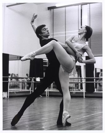 Theatre & Performance Galleries - Rudolf Nureyev and Nadia Nerina rehearsing Don Quixote, 1962 By Anthony Crickmay (born 1937) © V & A Images