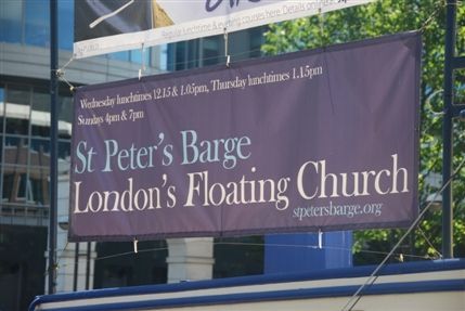West India Quay - West India Quay St Peter's Floating Barge