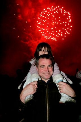 Victoria Park Fireworks - Lucy & Steve Oakley from Bow at Victoria Park Fireworks