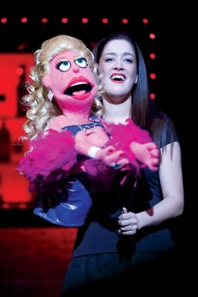 Avenue Q - Julie Atherton with Lucy The Slut, image by Dan Wooler