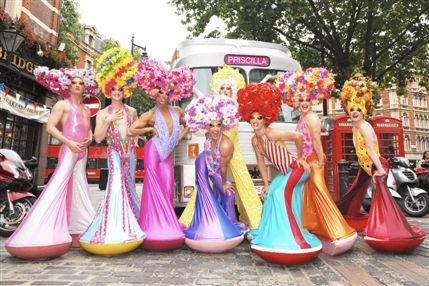 Priscilla, Queen of the Desert, The Musical - Launch party outside Palace Theatre