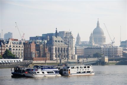 River Thames - View Of St Paul's Cathedral