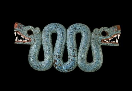 Moctezuma: Aztec Ruler - Double-headed Serpent, AD 1400-1521 © The Trustees of the British Museum. Photo: James Rossiter