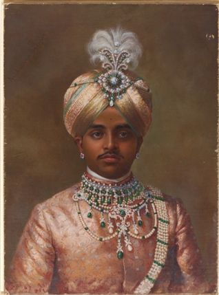 Maharaja: The Splendour Of India's Royal Courts - Maharaja Sir Sri Krishnaraja Wodiyar IV Bahadur of Mysore, 1906 K Keshavayya © V & A Images