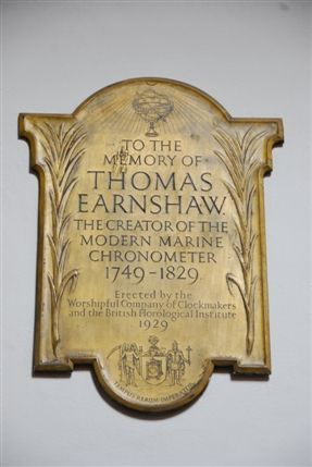 St-Giles-In-The-Fields - St Giles-in-the-Fields Thomas Earnshaw Plaque