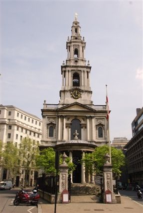 The West End - St Mary Le Strand.  Close To The Divide Between Westminster & The City Of London.