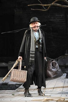 Waiting For Godot - Ronald Pickup as Lucky - photo Sasha Gusov