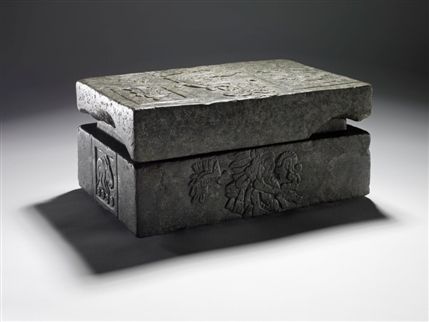 Moctezuma: Aztec Ruler - Hackmack Box, AD 1506 © Hamburg Museum fur Volkerkunde. Photo: John Williams