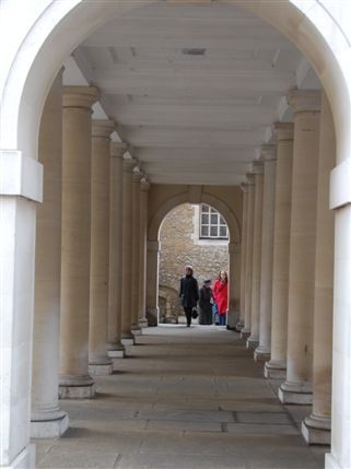 Temple Church - Colonnade Outside Temple Church