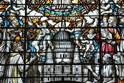 St Clement Danes - St Clement Danes Stained Glass Window