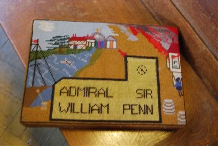 All Hallows by the Tower - Cushion In Memory Of William Penn