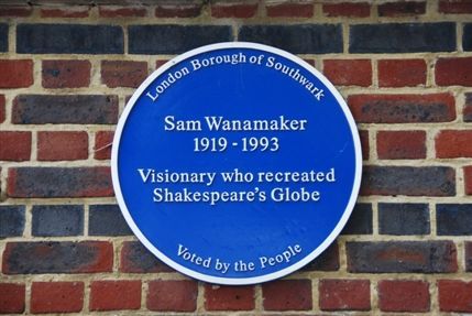 Shakespeare's Globe Exhibition and Tour - Sam Wanamaker Plaque