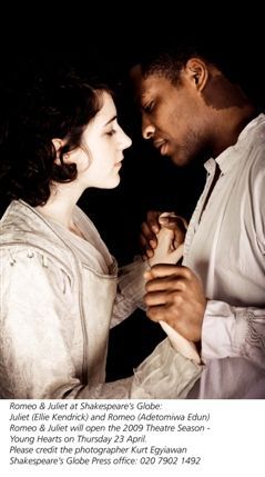 Romeo and Juliet - Ellie Kendrink as Juliet and Adetomiwa Edun as Romeo, photographer Kurt Egyiawan