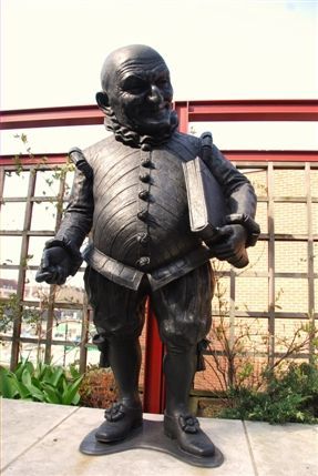Tottenham Court Road - Mr Punch Statue At The British Library Tottenham Court Road - Mr Punch Statue At The British Library