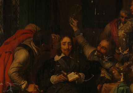 Painting History: Delaroche and Lady Jane Grey - Paul Delaroche, Charles I Insulted by Cromwell’s Soldiers [detail], 1837. Private Collection © Photo The National Gallery, London