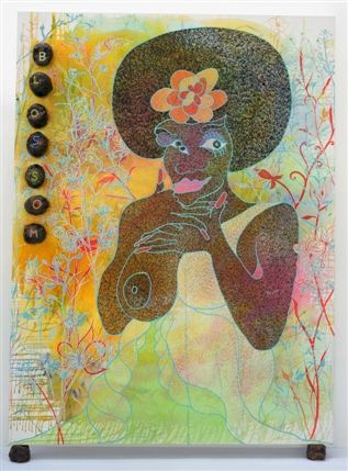 Chris Ofili - Chris Ofili, Blossom 1997. Private Collection © Chris Ofili Chris Ofili - Chris Ofili, Blossom 1997. Private Collection © Chris Ofili