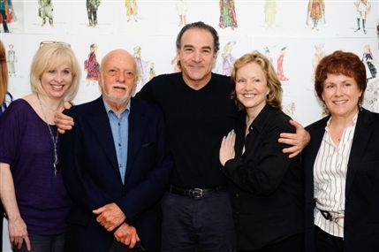 Paradise Found - Nancy Opel, Hal Prince, Mandy Patinkin, Susan Stroman, Judy Kaye in rehearsal for Paradise Found, photo by Chris Owyoung