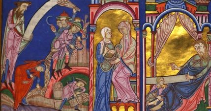 Treasures of Lambeth Palace Library - 12th century Lambeth Bible (detail)