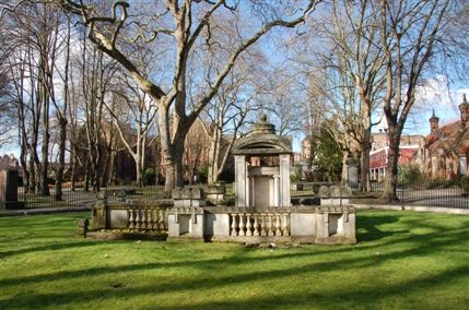 St Pancras Old Church and Gardens - The mausoleum of the celebrated architect Sir John Soane