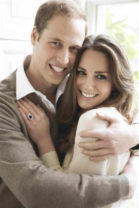 The Royal Wedding - One of the official portrait photographs for the engagement of Prince William and Miss Catherine Middleton. (Copyright 2010 Mario Testino)